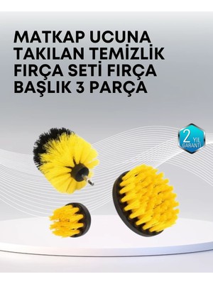 AKM 3’lü Matkap Ucu Temizlik Fırçası Seti Çok Amaçlı