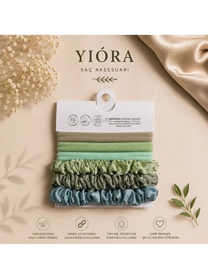 Yiora Lastik Saç Tokası 6lı (Iz Yapmaz/kırmaz) Pastel Renkler