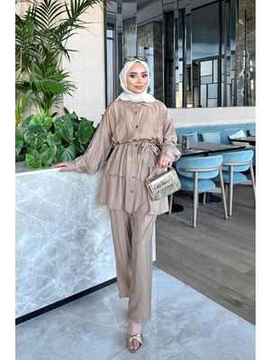 İmaj Butik Vizon Tunik Pantolonlu Takım