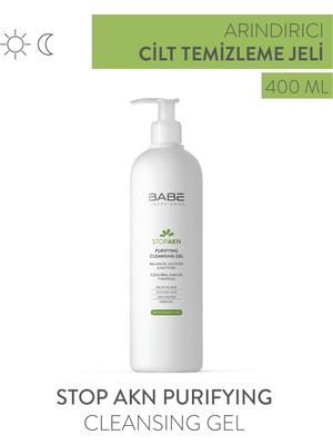 Babe Laboratorios Stop Akn Purifying Cleansing Gel 400ml - Arındırıcı Temizleme Jeli