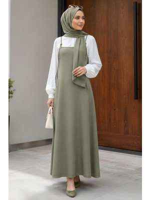İmaj Butik Çağla Ip Askılı Jile Elbise