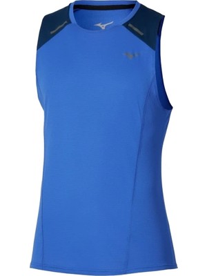 Mizuno Active Dryaeroflow Tank Erkek Kolsuz Tişört Mavi