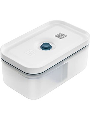 Larskas Zwilling Fresh & Save Vakumlu Yemek Taşıma Kabı, M, Plastik, Yari Şeffaf-Akdeniz Mavisi