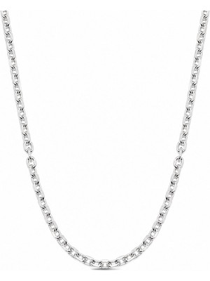 Oya Silver Orta Forse Gümüş Zincir Kolye 65CM [ZK504]