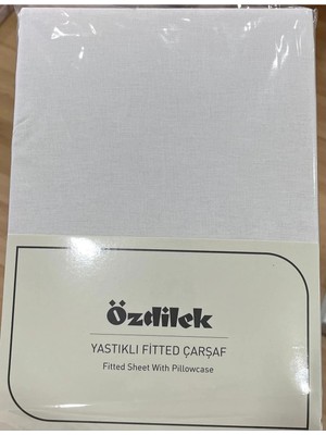 Özdilek Colurist Lastikli Fitted Tek Kişilik Çarşaf Takımı 120 x 200 +30 cm ( 30 cm Yükseklik ) Beyaz