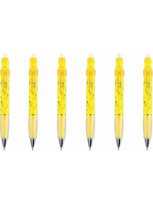 Serve Deep Versatil Kalem 0.7 mm Fosforlu Sarı Ananas Muz 6'lı Paket