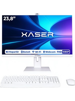 Xaser XS002 Intel Core i3-2120 8GB RAM 256GB SSD 23.8" Full HD VESA Uyumlu Webcam Wi-Fi Bluetooth FreeDOS All In One Bilgisayar
