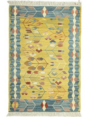 Soho Antiq Bluesy El Dokuma Yün Kilim 113X173 cm
