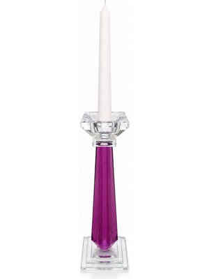 Onemay Kristal Mor Şamdan 32CM