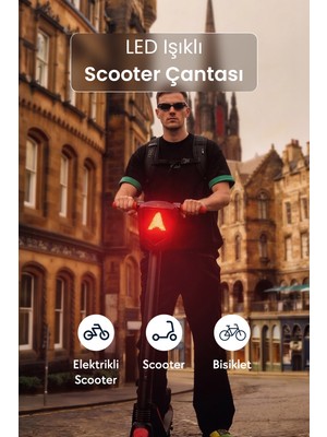 Zampago LED Işıklı Akıllı Scooter Çantası - Sct-4