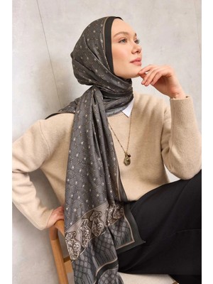 Silk Home Floş Viskon Organik Şal Halat Desenli Akışkan Dökümlü 75X195