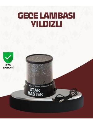 MiraLive Galaxy Efektli LED Projektör Taşınabilir Yıldız Gece Lambası