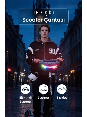 Zampago LED Işıklı Akıllı Scooter Çantası - Sct-3