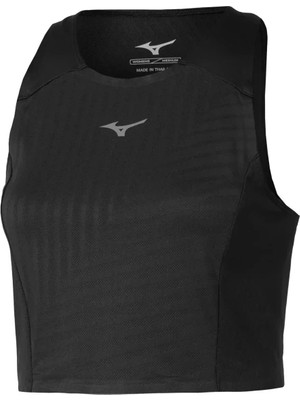 Mizuno Tech Light Crop Top Kadın Tişört Siyah