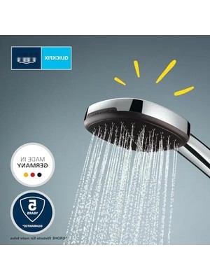 Aesco 2 Akışlı El Duşu, 110MM Kare Duş Başlığı