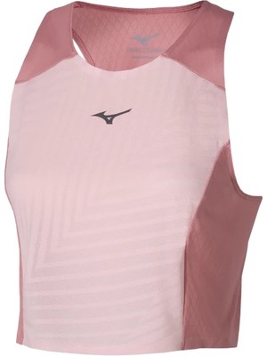 Mizuno Tech Light Crop Top Kadın Tişört Pembe