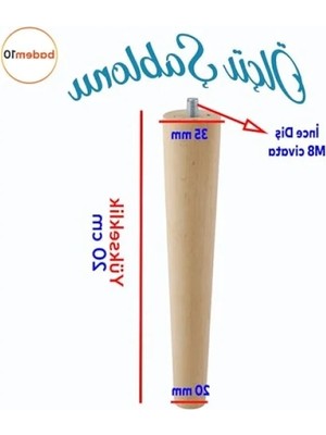 Aesco Ahşap Mobilya Için 20 cm M8 Civatalı Set - 8'li
