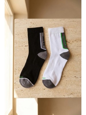 Bony Socks Erkek 2'li Play Padel Desenli Soket Çorap