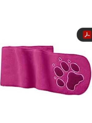 Jack Wolfskin Kids Paw Scarf-Fuşya Çocuk Şal-Atkı