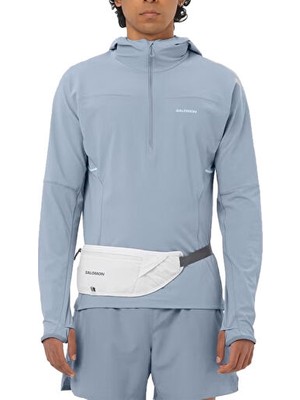 Salomon Sense Aero Hybrıd Erkek Outdoor Çeyrek Fermuarlı Polar Üst LC2744500 Gri