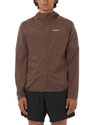 Salomon Sense Aero Wınd Jkt Erkek Koşu Rüzgarlık LC2826900 Kahverengi