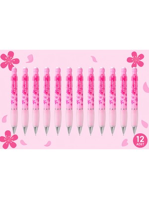 Serve Versatil Kalem Deep 0.7 mm Şeker Pembe Çiçek 12'li Paket