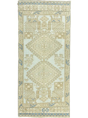 Soho Antiq Ebren Rustik Desenli Yün Yolluk 91X202 cm
