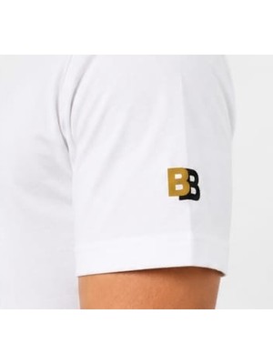 Boss Grafics Bisiklet Yaka  Beyaz Regular Fit Tshırt