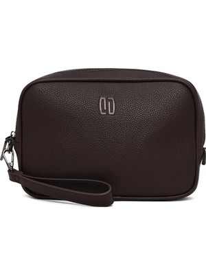Derimod Erkek Kahverengi Mini El Çantası 26SBD3305PU