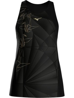 Mizuno Graphic Tank Kadın Kolsuz Tişört Siyah