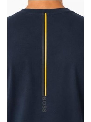 Boss  Grafics Lacivert  Bisiklet Yaka  Regular Fit