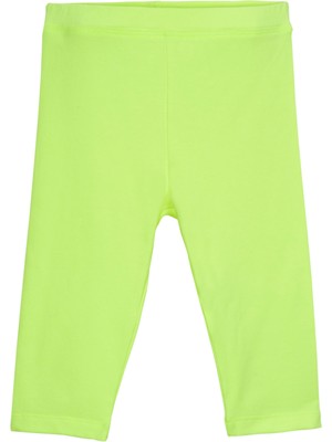 Lovetti Neon Sarı Kız Çocuk Basic Kapri