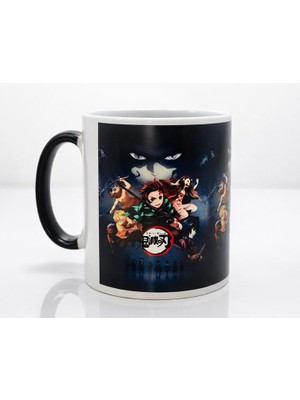 Lavly Porselen Renk Değiştiren Demon Slayer Kupa Bardak - Sıcakla Renk Değişen