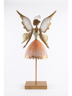sembol Metal Kırmızı Peri Biblo 12X34X67 cm