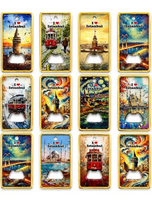 Lavly Istanbul Temalı Açacaklı Buzdolapı Süsü Magnet ALK5410
