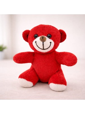 Lavly Toptan Sevimli Kırmızı Oyuncak Peluş Ayıcık