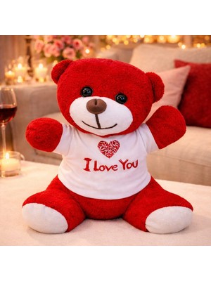 Lavly Toptan Kırmızı I Love You Ayıcık