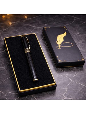 Lavly Toptan Siyah Desenli Metal Kalem
