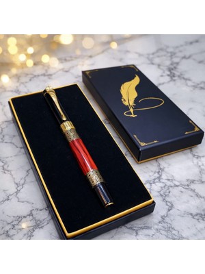 Lavly Toptan Gold Desenli Metal Roller Kalem
