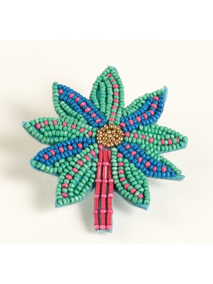 Zsa Zsa Zsu Dadrı Broş 6x7 cm Renkli