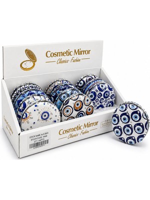 Lavly Yuvarlak Taşlı El Aynası Kalın ALK5910