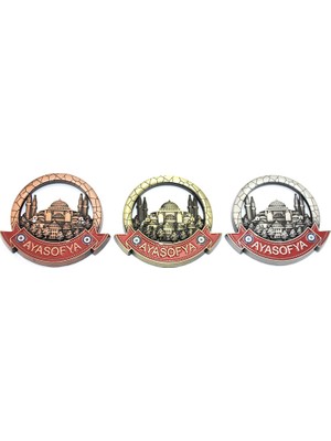 Lavly Istanbul Temalı Metal Magnet - Yöresel Hediyelik Eşya Turist Hatırası