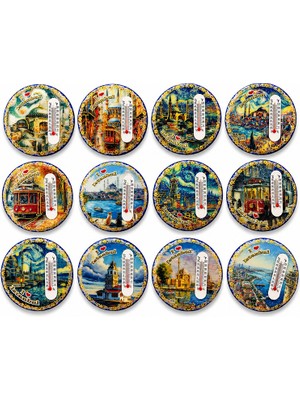 Lavly Istanbul Temalı Buzdolapı Süsü Magnet ALK5405