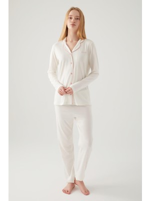 Pierre Cardin Çeyize Uygun Kutulu Kadın Pijama Takım, %50 Modal %50 Pamuk, Uzunkol Mevsimlik Kadın Pijama Takım