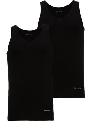 Pierre Cardin Siyah 2'li Modal Erkek Atlet, %47 Modal, %47 Pamuk, %6 Elastan