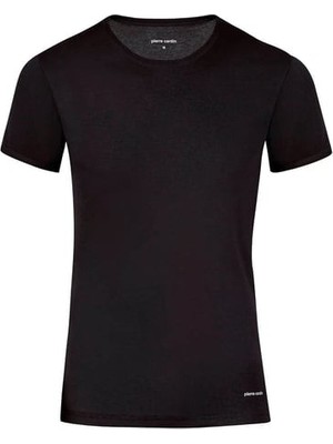 Pierre Cardin Erkek Ribana Yuvarlak Yaka Atlet, %100 Pamuk