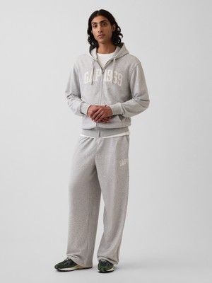 Gap Erkek Gri Fransız Havlu Kumaş Baggy Gap 1969 Logo Sweat Pantolon