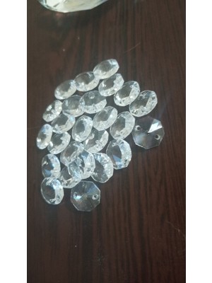 Songül Cam Kristal Avizetaşı 15MM Prizma Kesim Orjinal Taş 50 Adet x 2 Paket