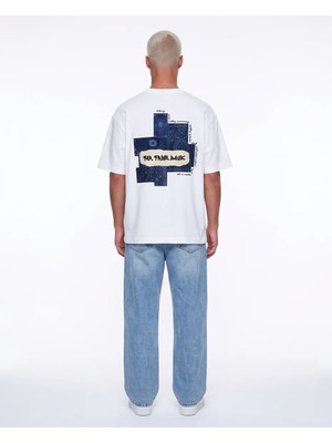 Respire Erkek Ffb Patch Oversize T-Shirt Ekru