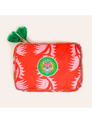 Zsa Zsa Zsu Rajpath Kırmızı Makyaj Çantası 24X17X6 cm